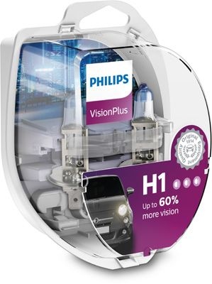 Philips 12258VPS2 H1 VisionPlus 55W 12V - 2 pieces 12258VPS2