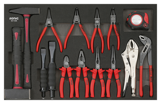 Sonic Hammer & Pliers Set (9 German) 15-piece 601506