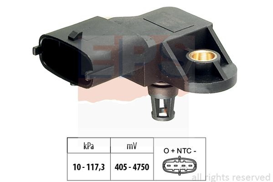 Air Pressure Sensor, height adaptation Made in Italy - OE Equivalent 1.993.171 EPS Facet 1993171