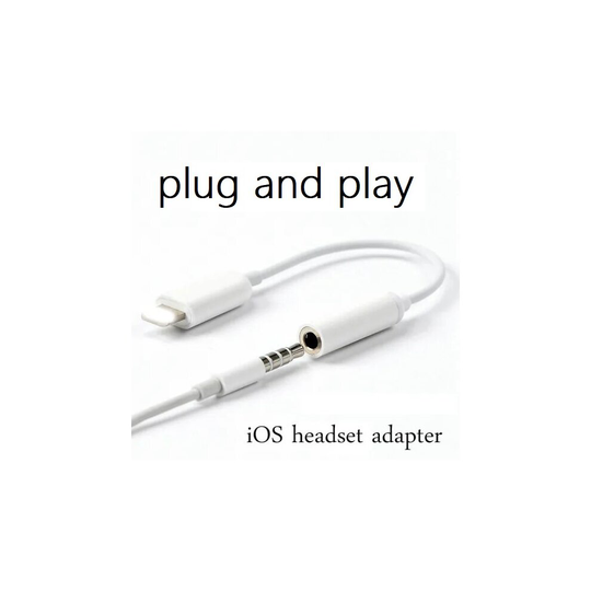 Genuine Adapter Apple iPhone 3.5mm Jack Connector Cable Headphone Aux All IOS Devices