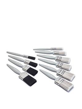 Harris Essentials Walls &Amp; Ceilings &Amp; Woodwork Paint Brushes 10 Pack