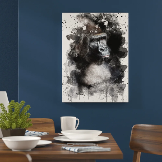 'Silverback Gorilla' Graphic Art Print Poster