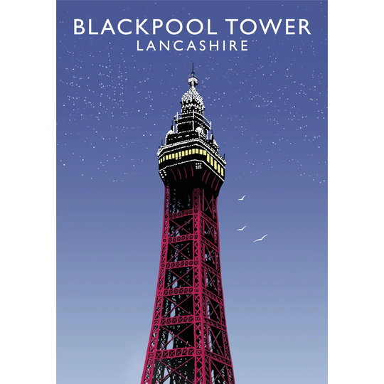Blackpool Tower by Richard O'Neil - Graphic Art Print on Paper