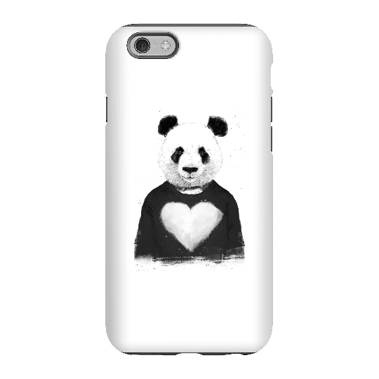 Balazs Solti Panda Love Phone Case for iPhone and Android - iPhone 6S - Tough Case - Matte