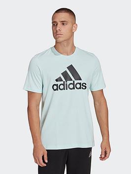 Adidas Single Jersey T-Shirt - Blue/Black