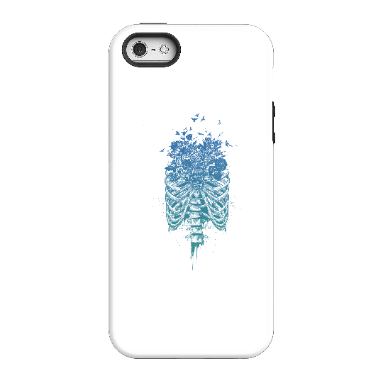 Balazs Solti Ribcage And Flowers Phone Case for iPhone and Android - iPhone 5/5s - Tough Case - Matte