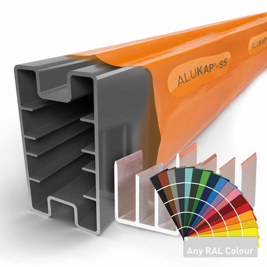 Alukap-SS Complete Post and Bracket Kit Powder Coated - 3000mm