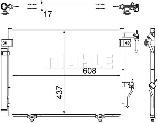 Condenser Air Conditioning 8FC351307-371 by BEHR