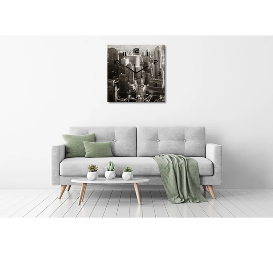 New York Silent Wall Clock