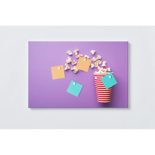 Popcorn Magnetic Wall Mounted Cork Board