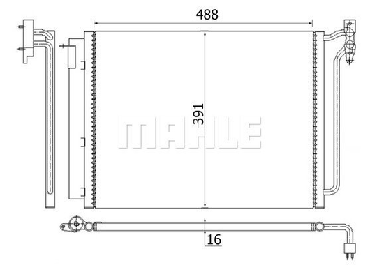 Condenser Air Conditioning 8FC351300-634 by BEHR