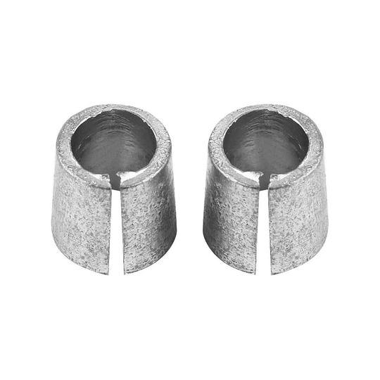 KIMISS car battery anode cathode sleeves, 1 pair battery terminal converter post adapter, metal material silver battery cases