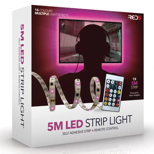 RED5 LED Strip Lights with Remote Control - 5m
