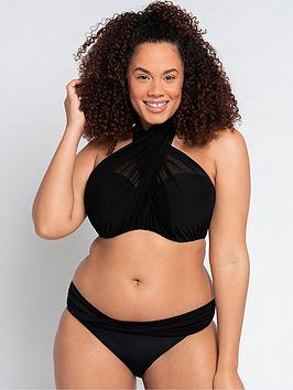 Curvy Kate Wrapsody Multiway Bikini Top - Black, Black, Size 34Gg, Women