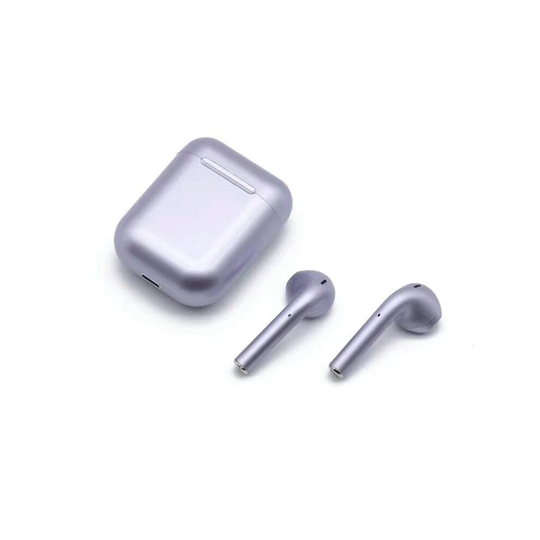(Metallic purple) i12 Wireless Bluetooth Headphones HIFI Earphones