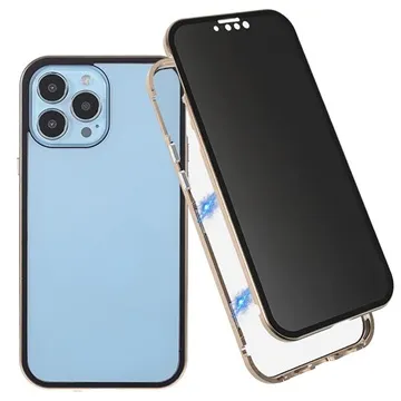 Privacy Series iPhone 13 Pro Max Magnetic Case - Gold