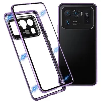 Xiaomi Mi 11 Ultra Magnetic Case with Tempered Glass - Light Purple
