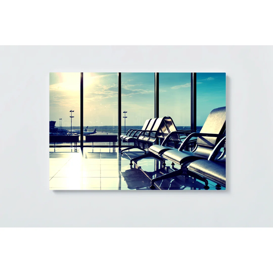Airport Motif Magnetic Wall Mounted Cork Board