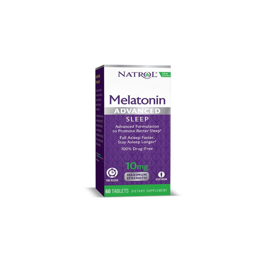 Natrol Advanced Sleep Melatonin Time Released Tablets, 10 Mg, 60 Ct