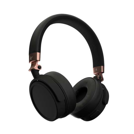Kitsound ACCENT 60 Long Lasting Comfort Wireless Bluetooth Headphones Rose Gold