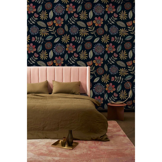 Walllpaper Roll 416X254cm Mural Decoration Kitchen Livingroom Bedroom Wallpaper Material With Print - Folk Flowersful