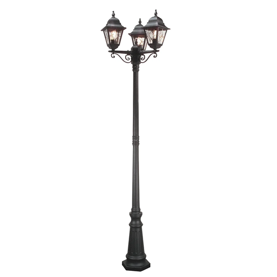 Verdigris 3 Light 227cm Post Lantern Set