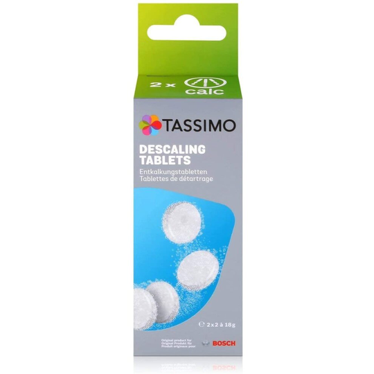 Tassimo TCZ6004 4 Tablets for 2 Descaling Processes, Plastic, White