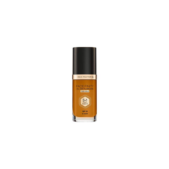 Max Factor Facefinity 3-in-1 All Day Flawless Liquid Foundation, SPF 20 - 95 Tawny, 30 ml