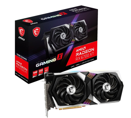 MSI Radeon RX 6700 XT GAMING X 12GB Graphics Card