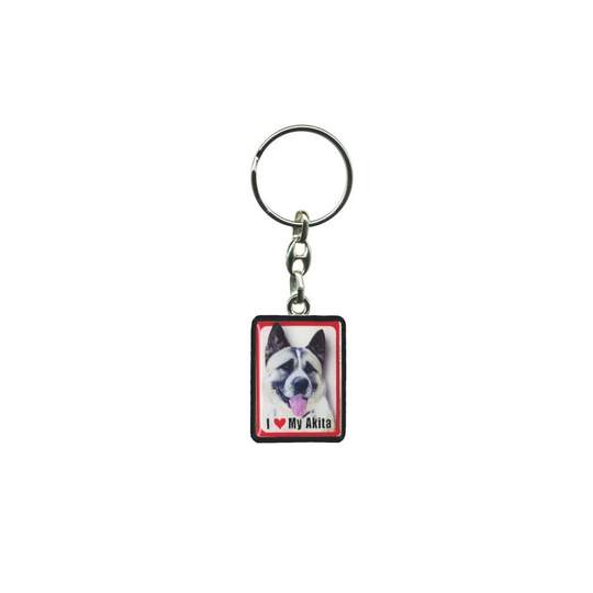 Akita Dog Keyring