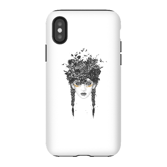 Balazs Solti Native Girl Phone Case for iPhone and Android - iPhone X - Tough Case - Gloss