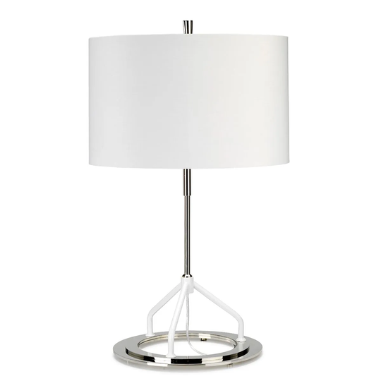 Elstead Lighting Vicenza Table Lamp Dark Grey Polished Nickel