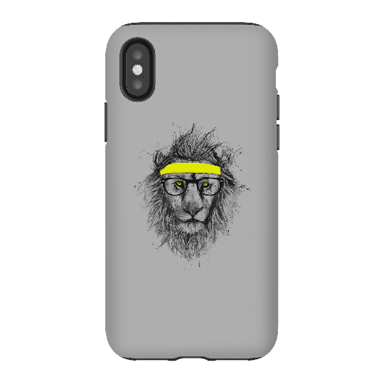 Balazs Solti Lion And Sweatband Phone Case for iPhone and Android - iPhone X - Tough Case - Gloss