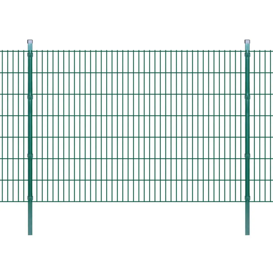 Vidaxl 2D Garden Fence Panel & Posts 2008X1430 Mm 2 M Green