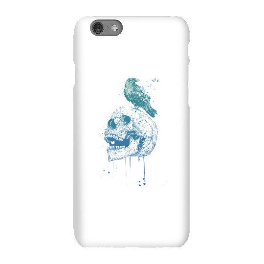 Balazs Solti Skull And Crow Phone Case for iPhone and Android - iPhone 6S - Snap Case - Gloss