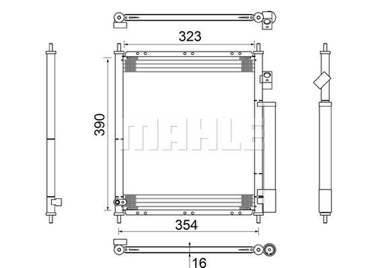 Condenser Air Conditioning 8FC351302-221 by BEHR
