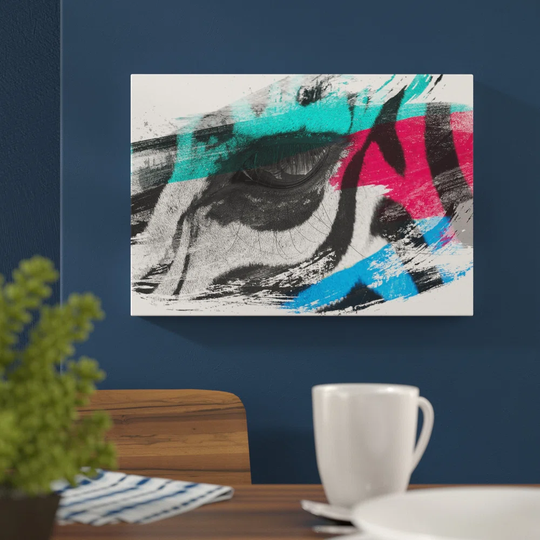 'Zebra Eye' Graphic Art Print Poster