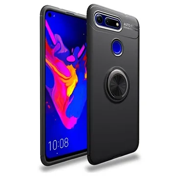 Honor View 20 Magnetic Ring Grip Case - Black