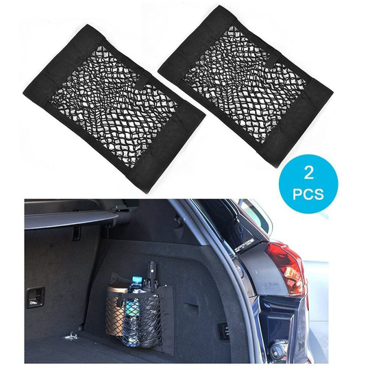 2PCS Car Trunk Boot Luggage Storage Organiser Cargo Net Tidy Rear Seat