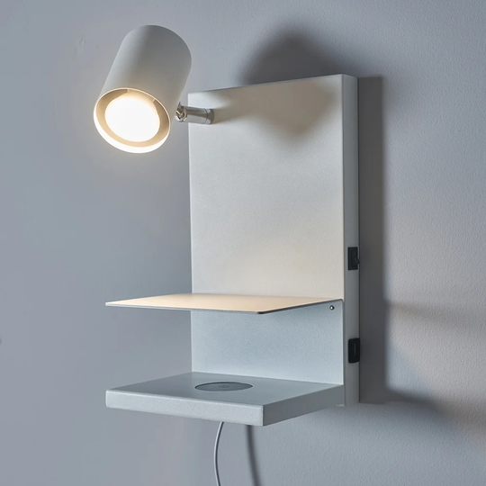 Dahle 1 - Light Plug-in Grey Wall Spotlight