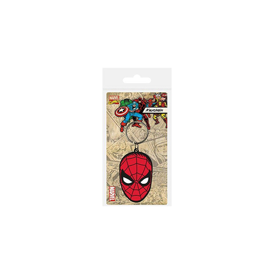 SPIDERMAN FACE KeyRing KeyChain MARVEL COMICS