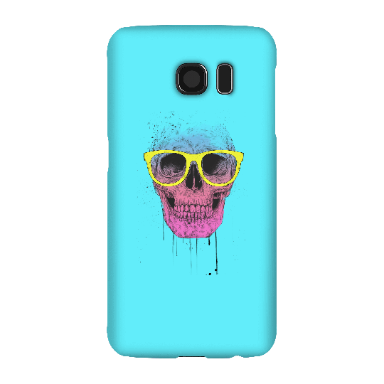 Balazs Solti Skull And Glasses Phone Case for iPhone and Android - Samsung S6 - Snap Case - Matte