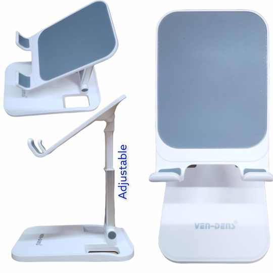 ProTech Mobile Phone Holder, Desk Mount, 2 Level Adjustable Neck Design, Non Slip, Support Tablets & Phones Up to 13 CM