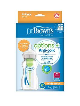 Dr Browns Options + 270Ml Bottle 4 Pack, One Colour
