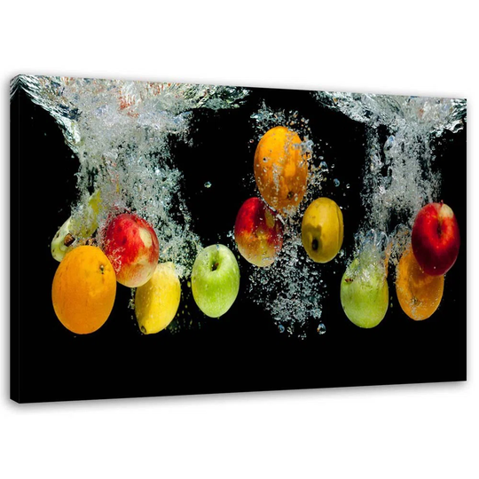 Canvas Print Fruit Vegetables Water