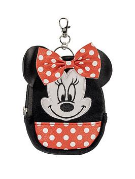 Disney Disney Minnie Mouse Black And Red Mini Backpack Keychain