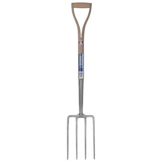 Draper Carbon Steel Garden Fork with Ash Handle