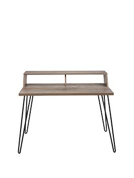 Koble Bea Desk With Wireless Charging - Lime Wash/Grey