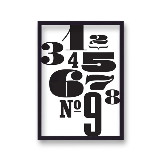 Vintage Numbers by Vouvart - Picture Frame Typography