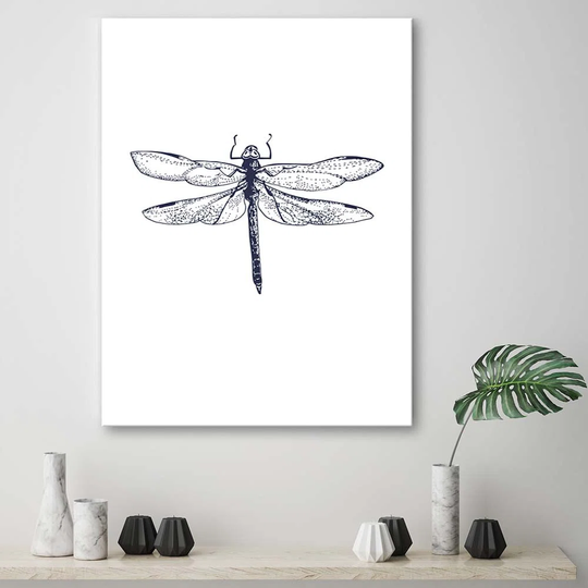Canvas Print Dragonfly Nature Insect